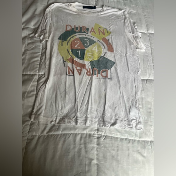 Junk Food White Graphic T-Shirt with Colorful Design - Picture 1 of 4